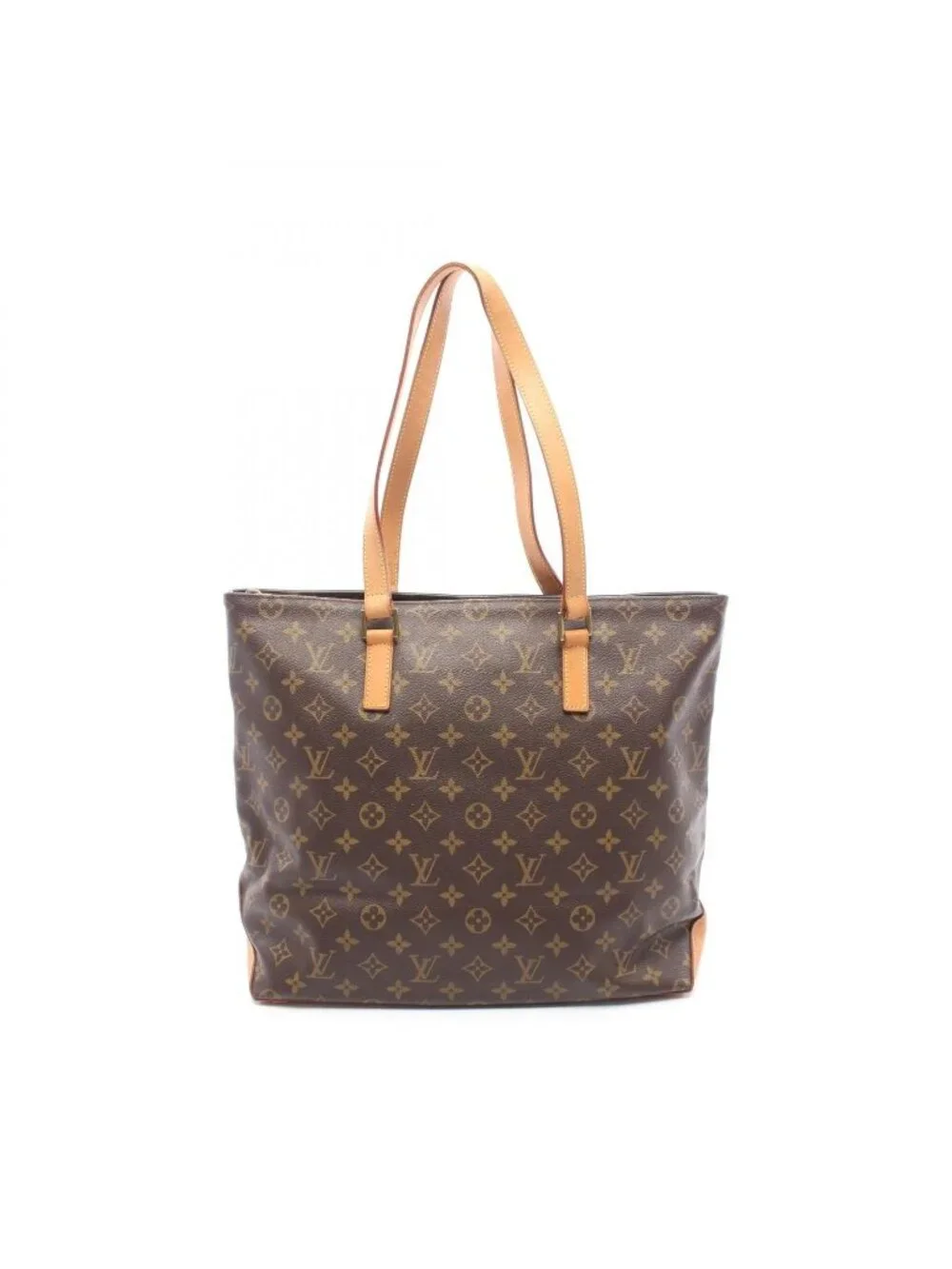 Louis Vuitton Tote Bag Cabas Mezzo Monogram Canvas Leather